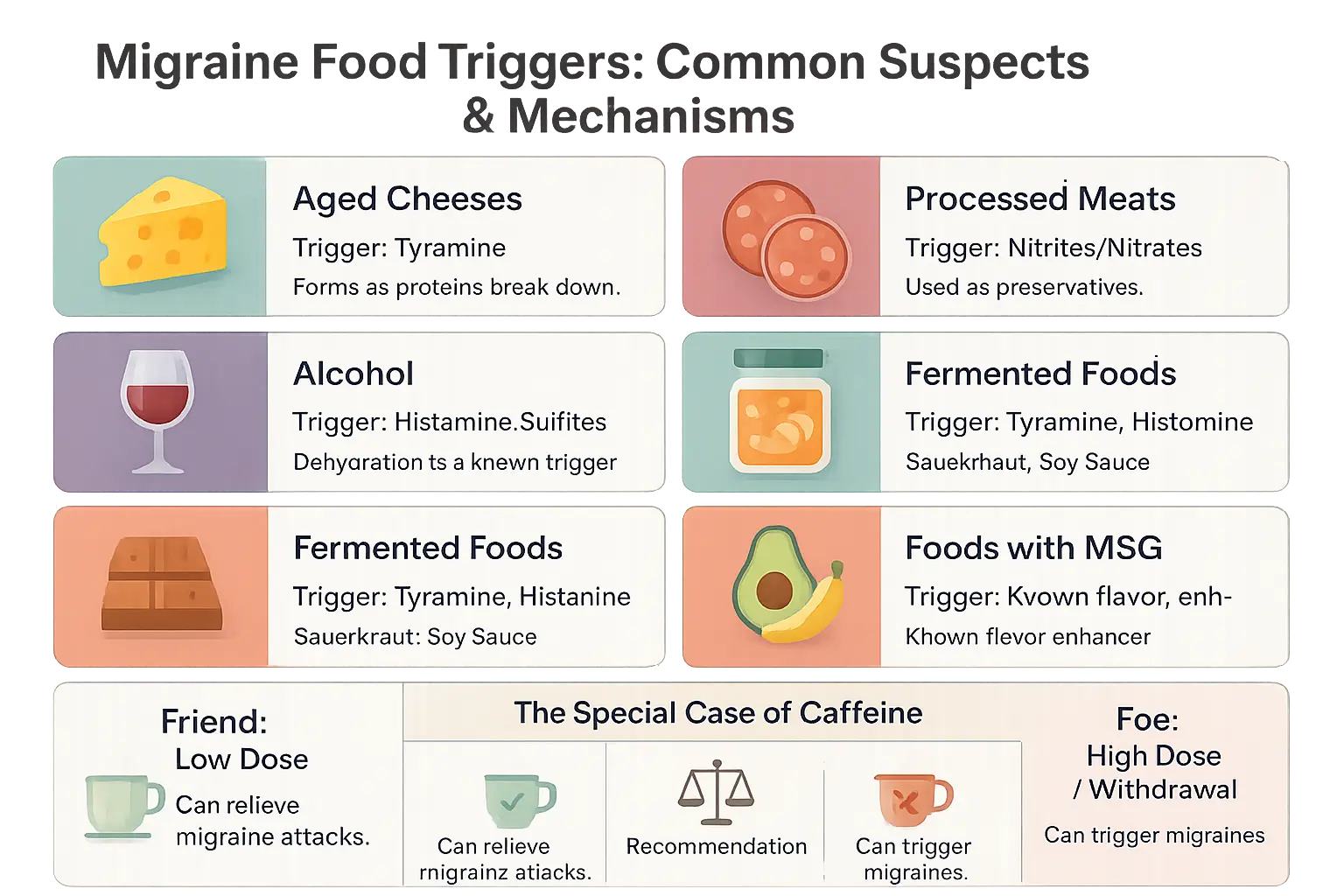 <strong>Food triggers infographic</strong>